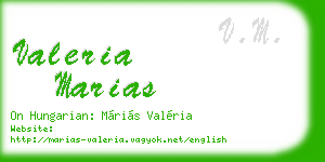 valeria marias business card